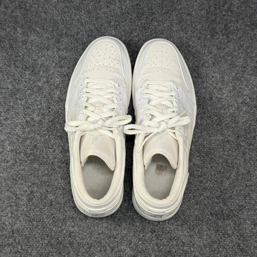 Jordan 1 Low Shoes Men's 12 White Off White Retro Athletic Hooping Sneakers‎